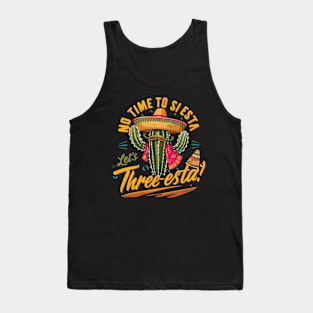 Cinco De Mayo Mexican Fiesta 5 De Mayo Cactus Mexican Hat Tank Top